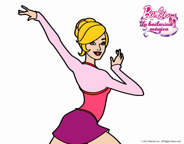 Barbie en postura de ballet