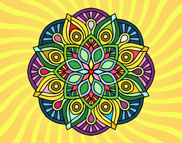 Dibujo De Mandala Alhambra Pintado Por En El Día 12 04 24 A Las 125009 Imprime 7226