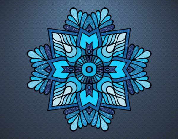 mandala azul