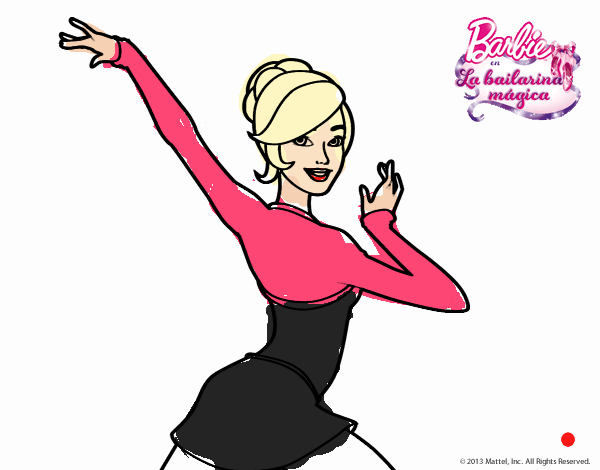 Barbie en postura de ballet