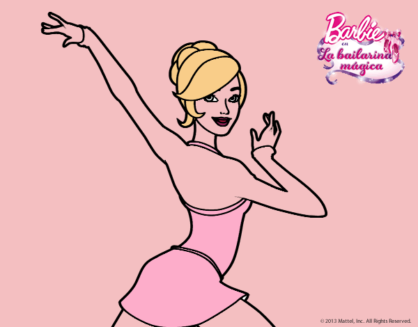 Barbie en postura de ballet