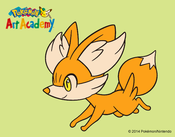 Fennekin corriendo