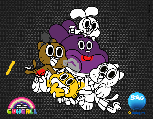 Gumball y amigos contentos