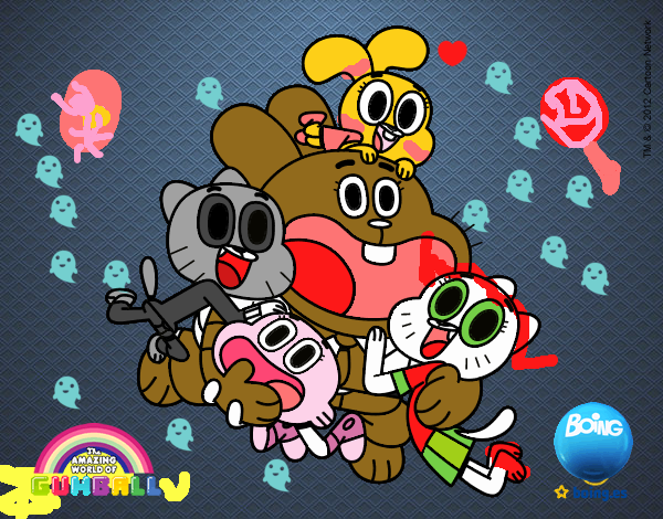 Gumball y amigos contentos