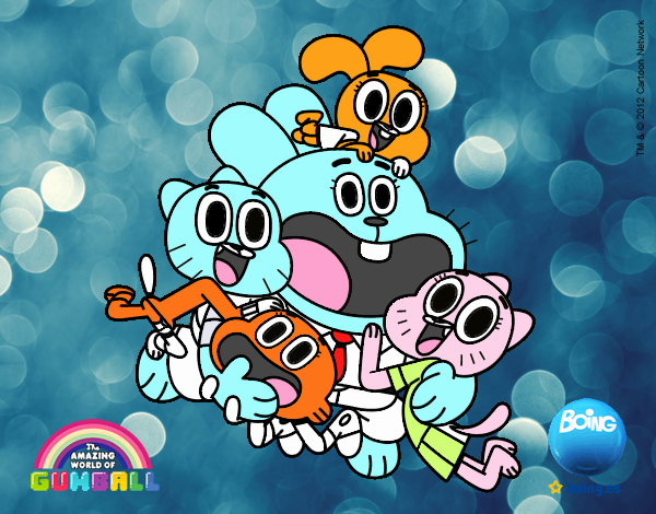 Gumball y amigos contentos