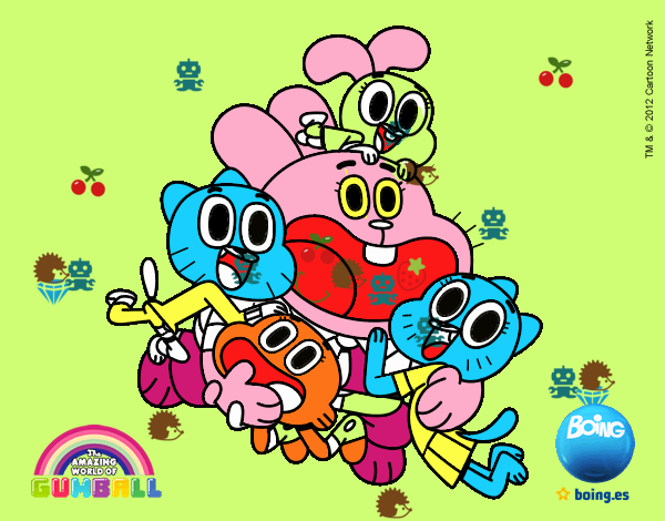 Gumball y amigos contentos