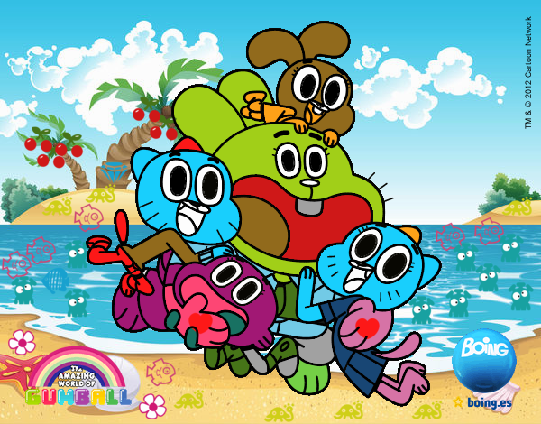 Gumball y amigos contentos