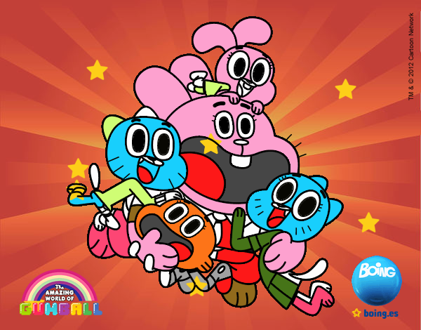 Gumball y amigos contentos