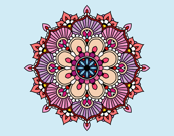 Mandala destello floral