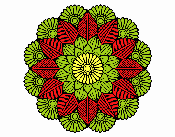 Mandala jardín vegetal