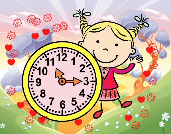 Niña con reloj