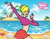 Barbie en postura de ballet