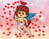 Cupido con su arco mágico