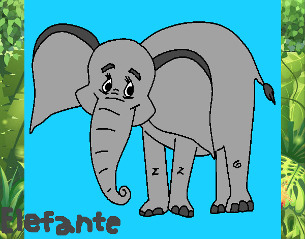 Elefante feliz