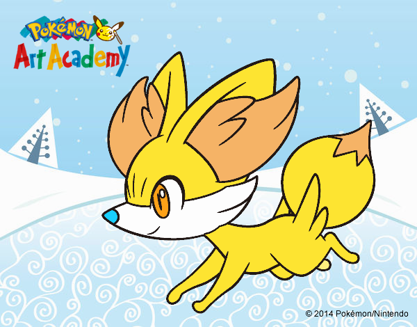 Fennekin corriendo