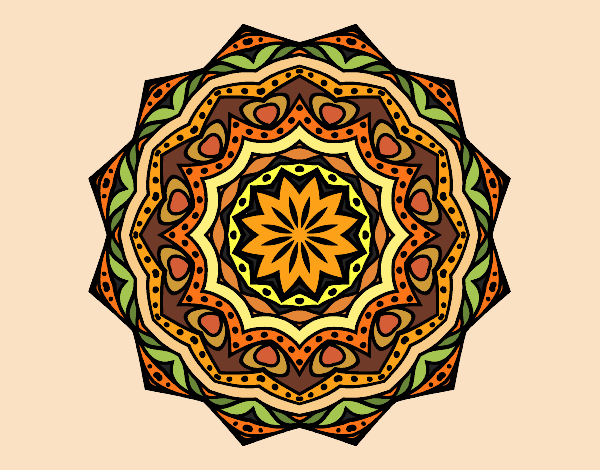 Mandala con estratos