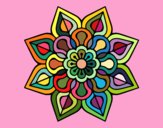 Mandala de flor sencilla