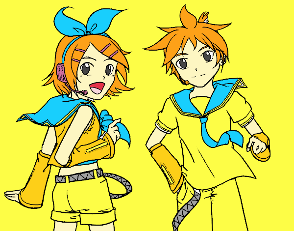 Rin y Len Kagamine Vocaloid