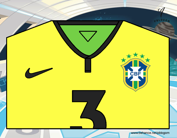 Camiseta del mundial de fútbol 2014 de Brasil