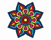 Mandala de flor sencilla