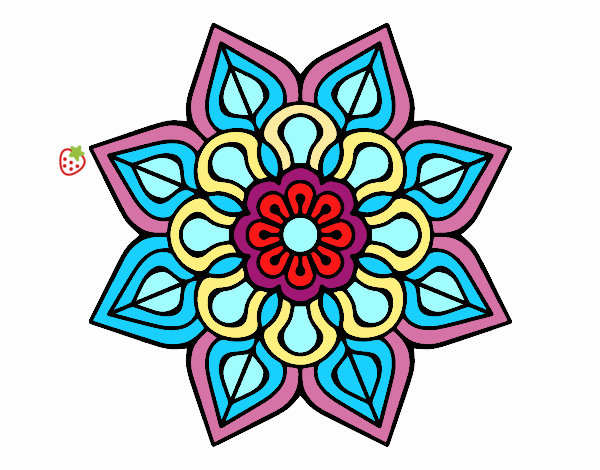 Mandala de flor sencilla