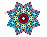 Mandala de flor sencilla