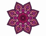 Mandala de flor sencilla