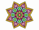 Mandala de flor sencilla