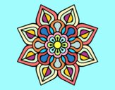 Mandala de flor sencilla