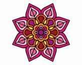 Mandala de flor sencilla