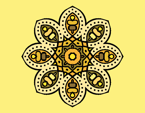 Mandala de inspiración árabe