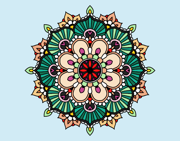 Mandala destello floral