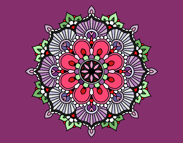 Mandala destello floral