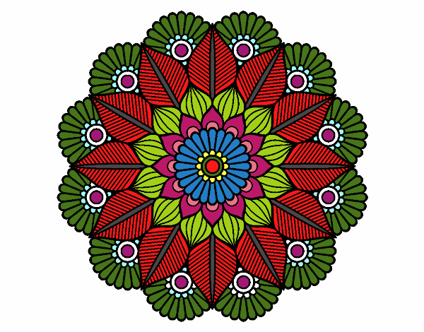 Mandala jardín vegetal