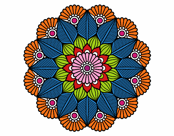 Mandala jardín vegetal