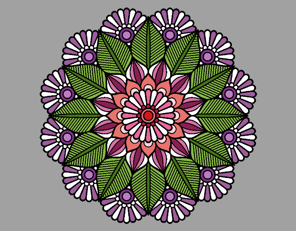 Mandala jardín vegetal