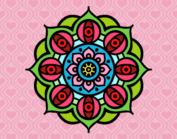 Mandala ojos abiertos