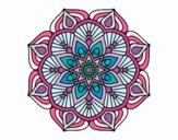 Un mandala de flor oriental