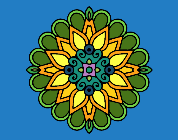 Un mandala estilo árabe