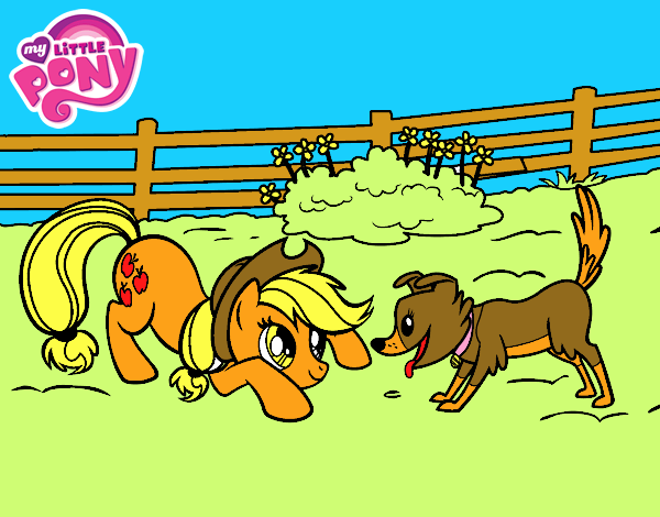 Applejack y Winona