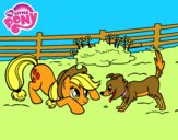 Applejack y Winona