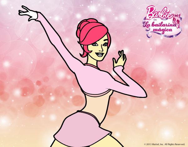 Barbie en postura de ballet