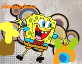 Bob Esponja saludando