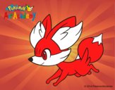 Fennekin corriendo