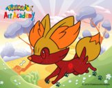 Fennekin corriendo