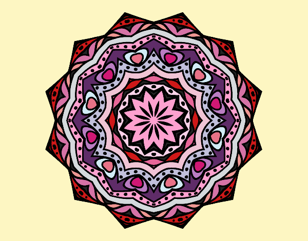 Mandala con estratos