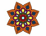 Mandala de flor sencilla