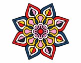 Mandala de flor sencilla