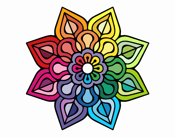 Mandala de flor sencilla