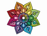 Mandala de flor sencilla